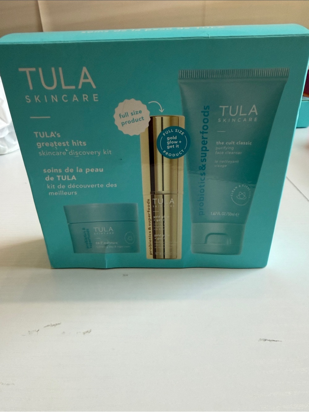 Tula Skincare Discovery Set - Brand New - Glow and get it balm Full Size